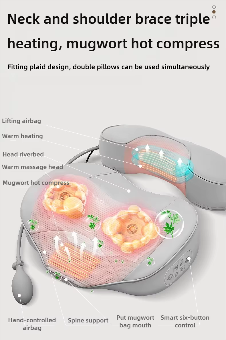 2-in-1 Neck Massager Pillow