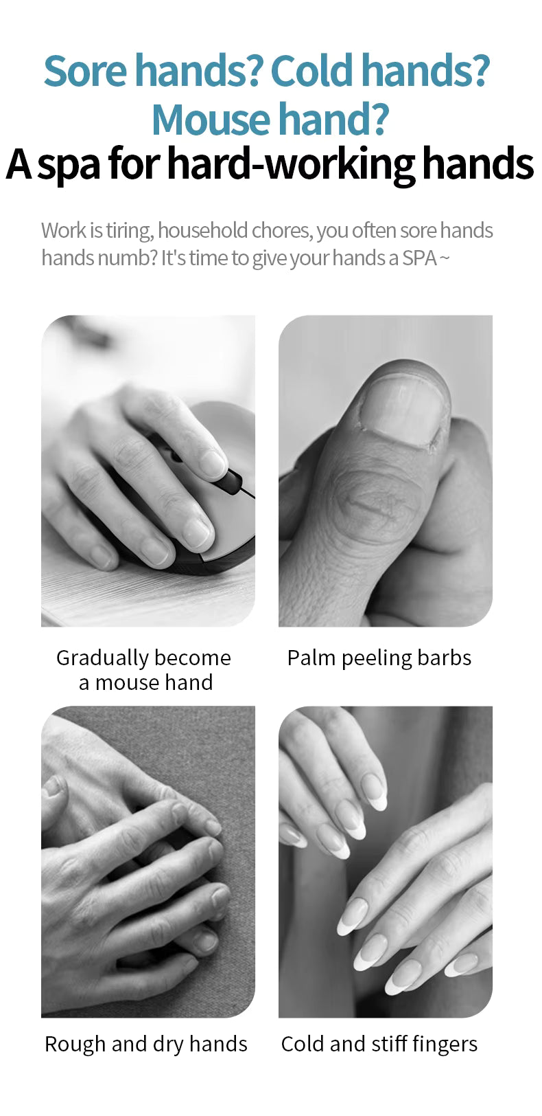 Rechargeable Hand Massager - Portable