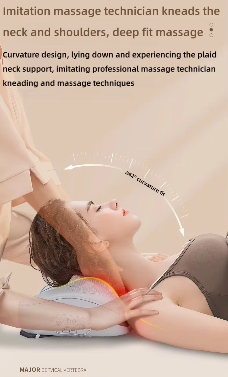 2-in-1 Neck Massager Pillow