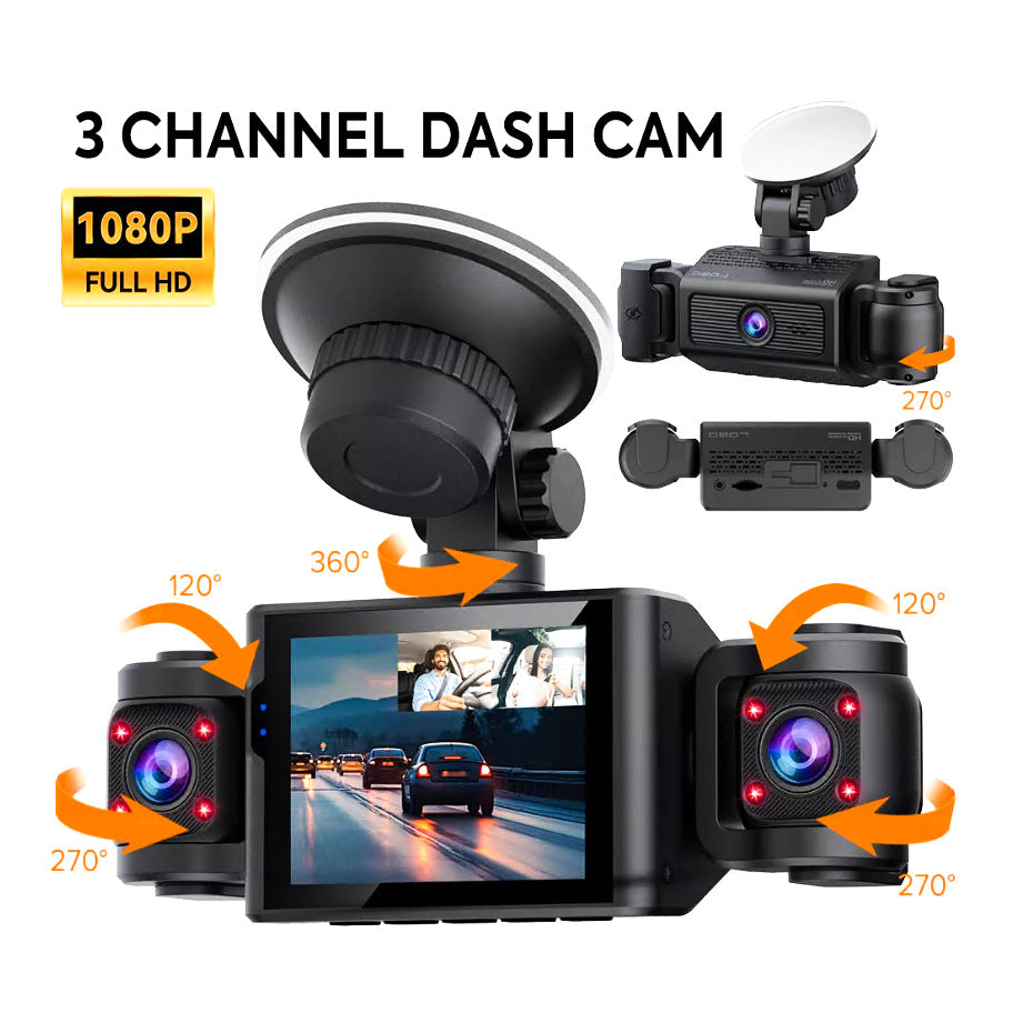 1080P Car DVR SS7 – Four-Lens HD Night Vision Driving Recorder