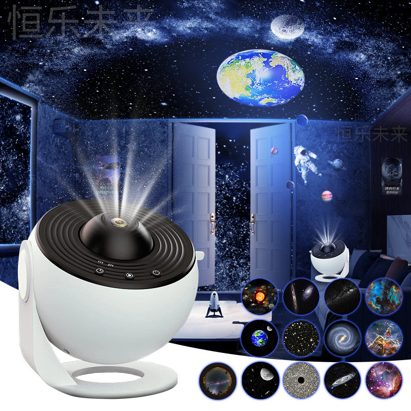 3D Galaxy Globe Projector – Starry Sky Bedroom Lamp with 13 Films